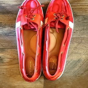 Coach slip on shoes size 8